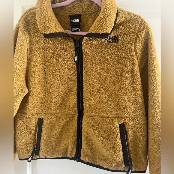 -The North Face Dunraven Sherpa Cropped Zipper Jacket Women’s Size M