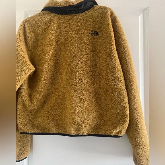 -The North Face Dunraven Sherpa Cropped Zipper Jacket Women’s Size M