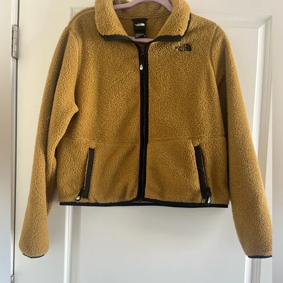 -The North Face Dunraven Sherpa Cropped Zipper Jacket Women’s Size M