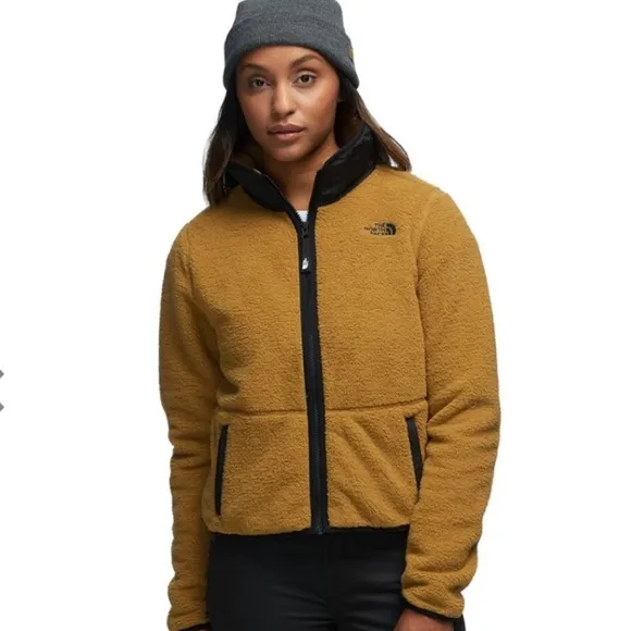 -The North Face Dunraven Sherpa Cropped Zipper Jacket Women’s Size M