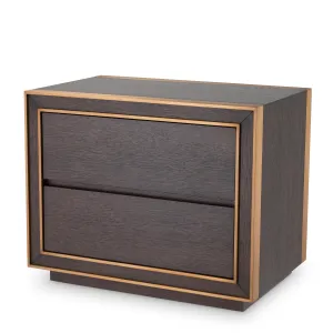 114210 - Side Table Camelot brown oak veneer
