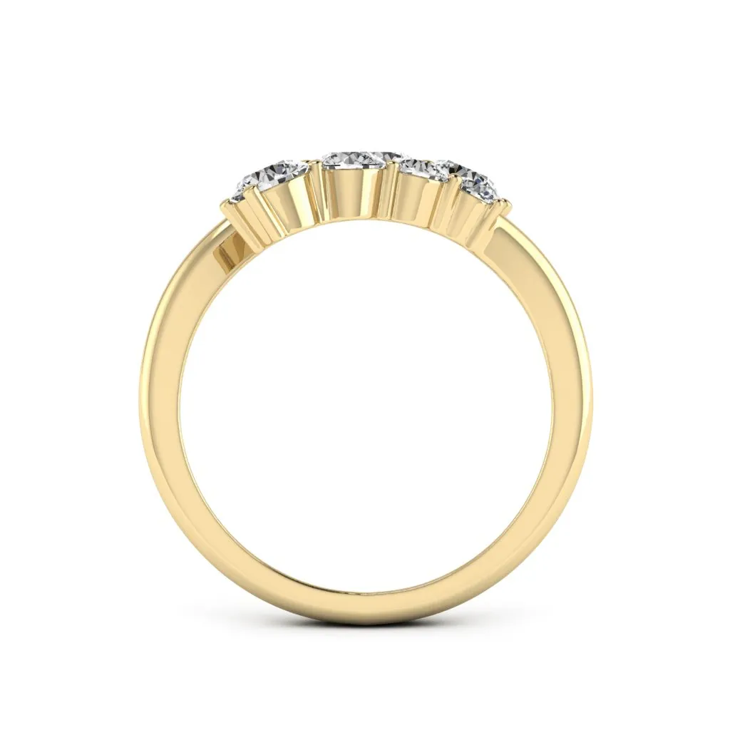 1.18 d.e.w cts Titania Moissanite Ring