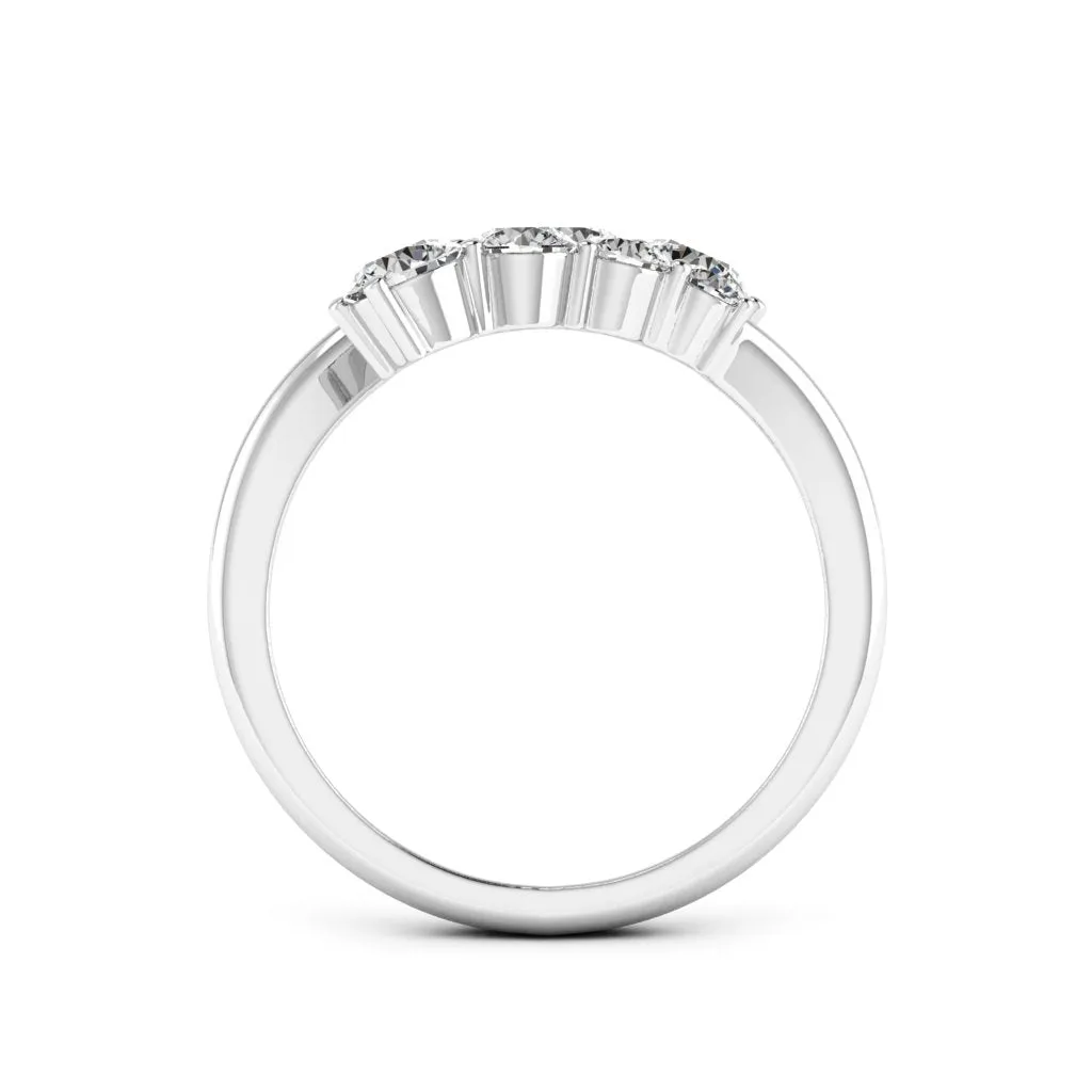 1.18 d.e.w cts Titania Moissanite Ring