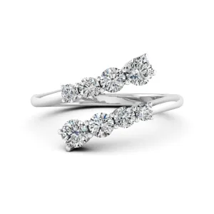 1.18 d.e.w cts Titania Moissanite Ring