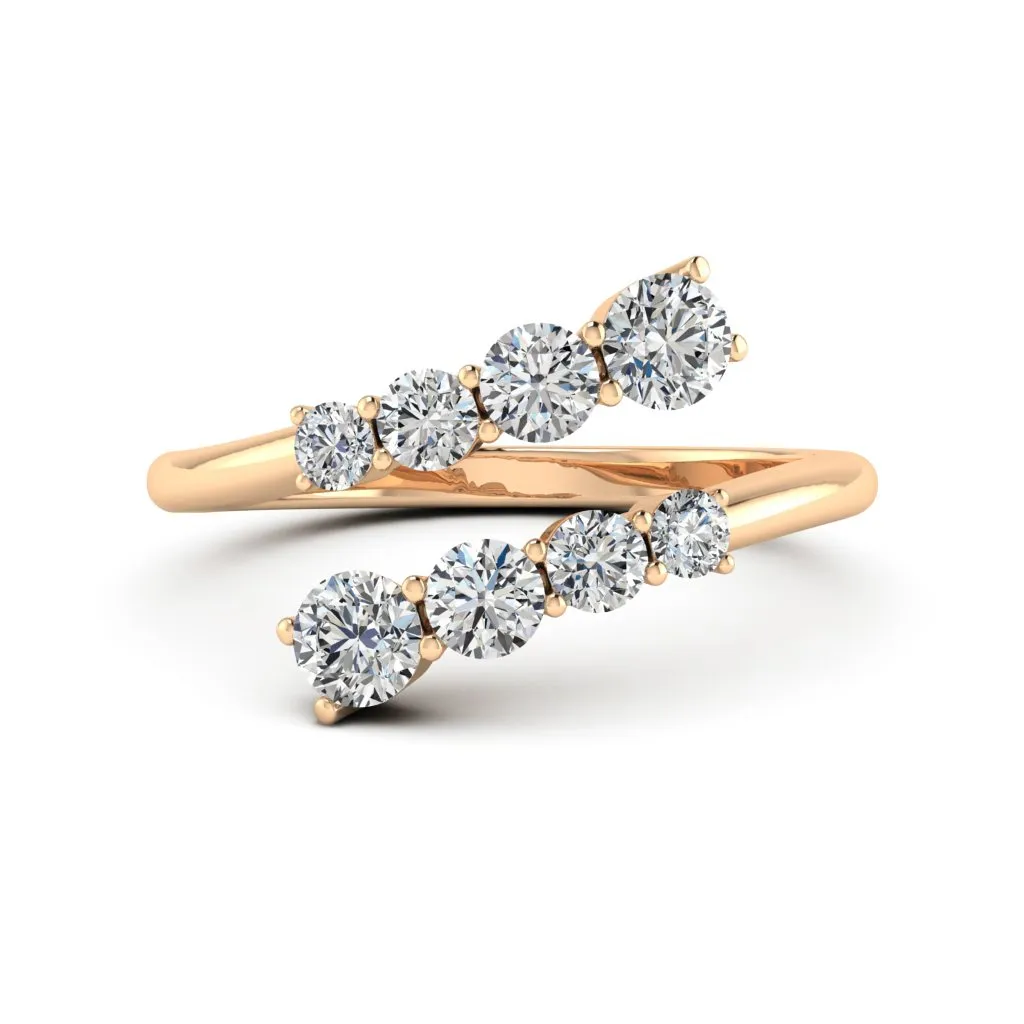 1.18 d.e.w cts Titania Moissanite Ring