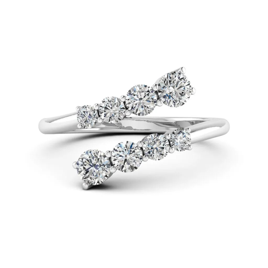 1.18 d.e.w cts Titania Moissanite Ring