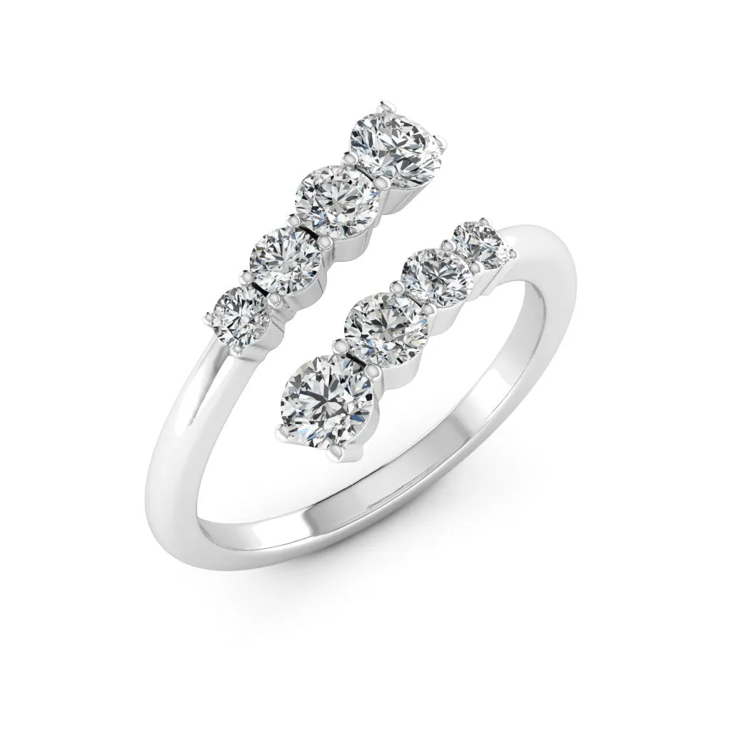 1.18 d.e.w cts Titania Moissanite Ring