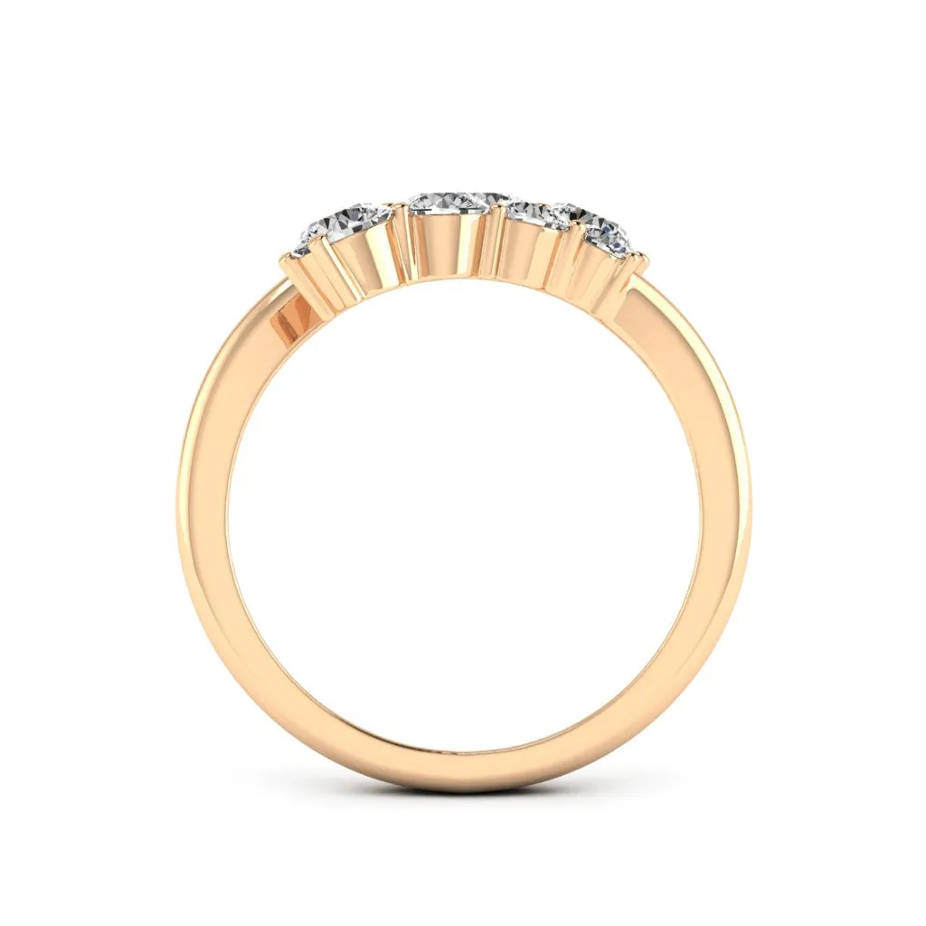 1.18 d.e.w cts Titania Moissanite Ring