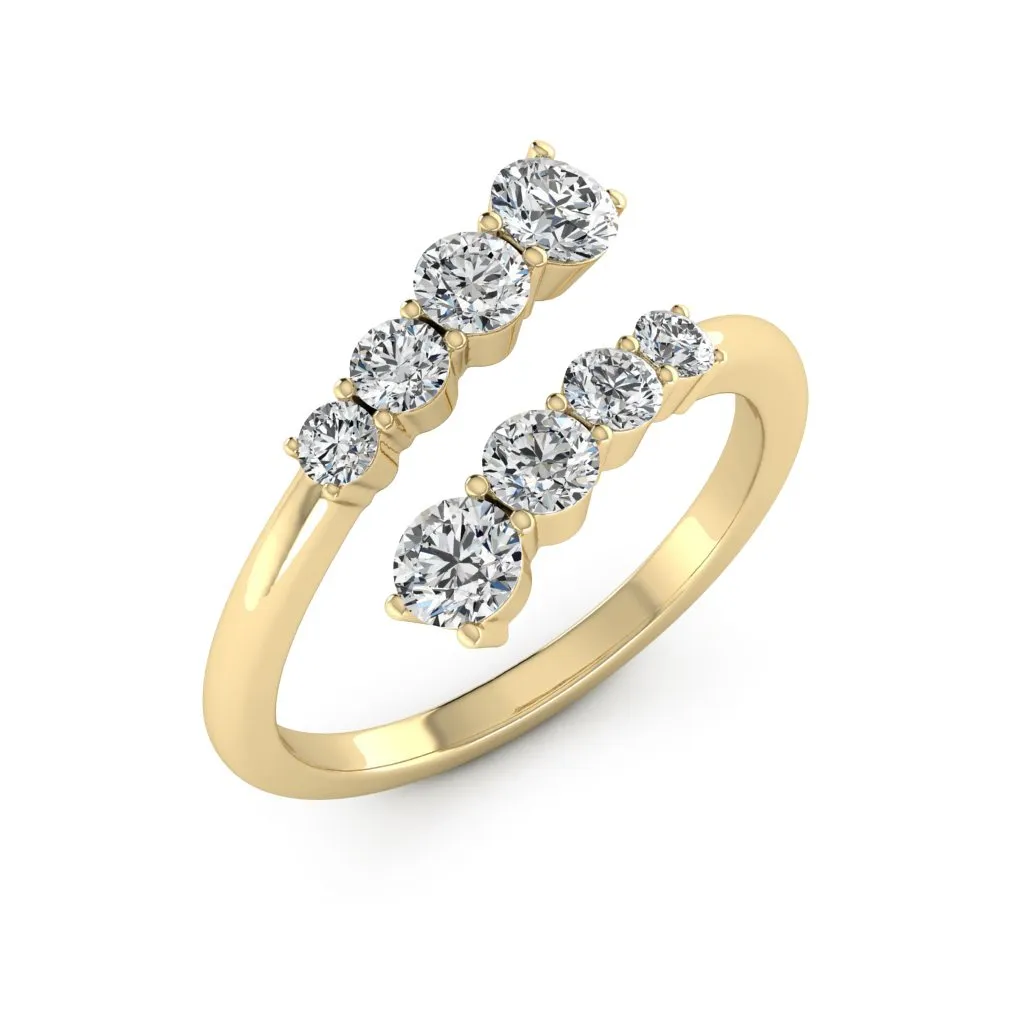 1.18 d.e.w cts Titania Moissanite Ring