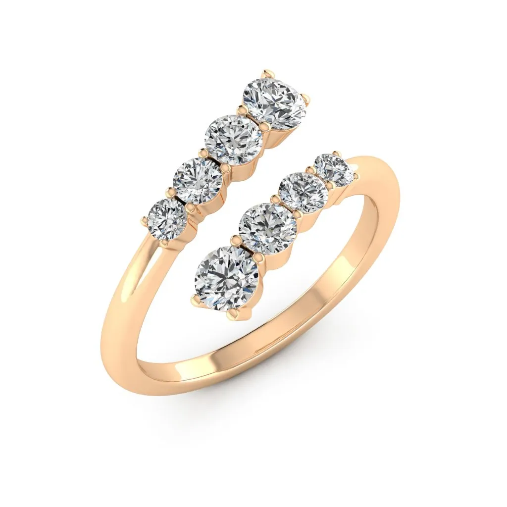 1.18 d.e.w cts Titania Moissanite Ring