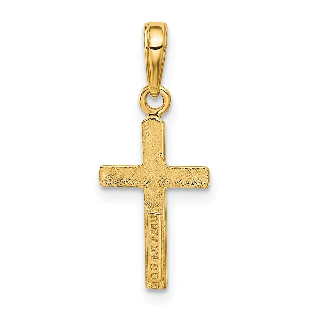 14K Cross Pendant