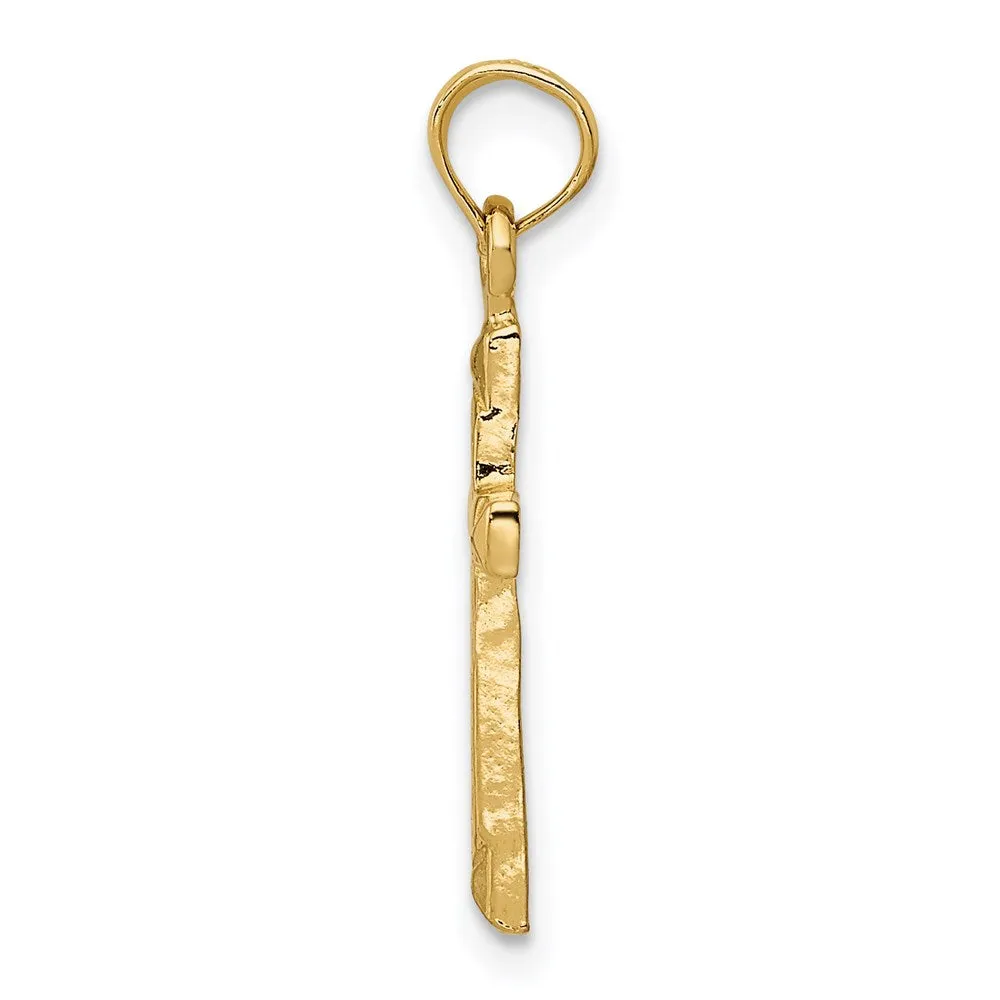 14K Cross Pendant