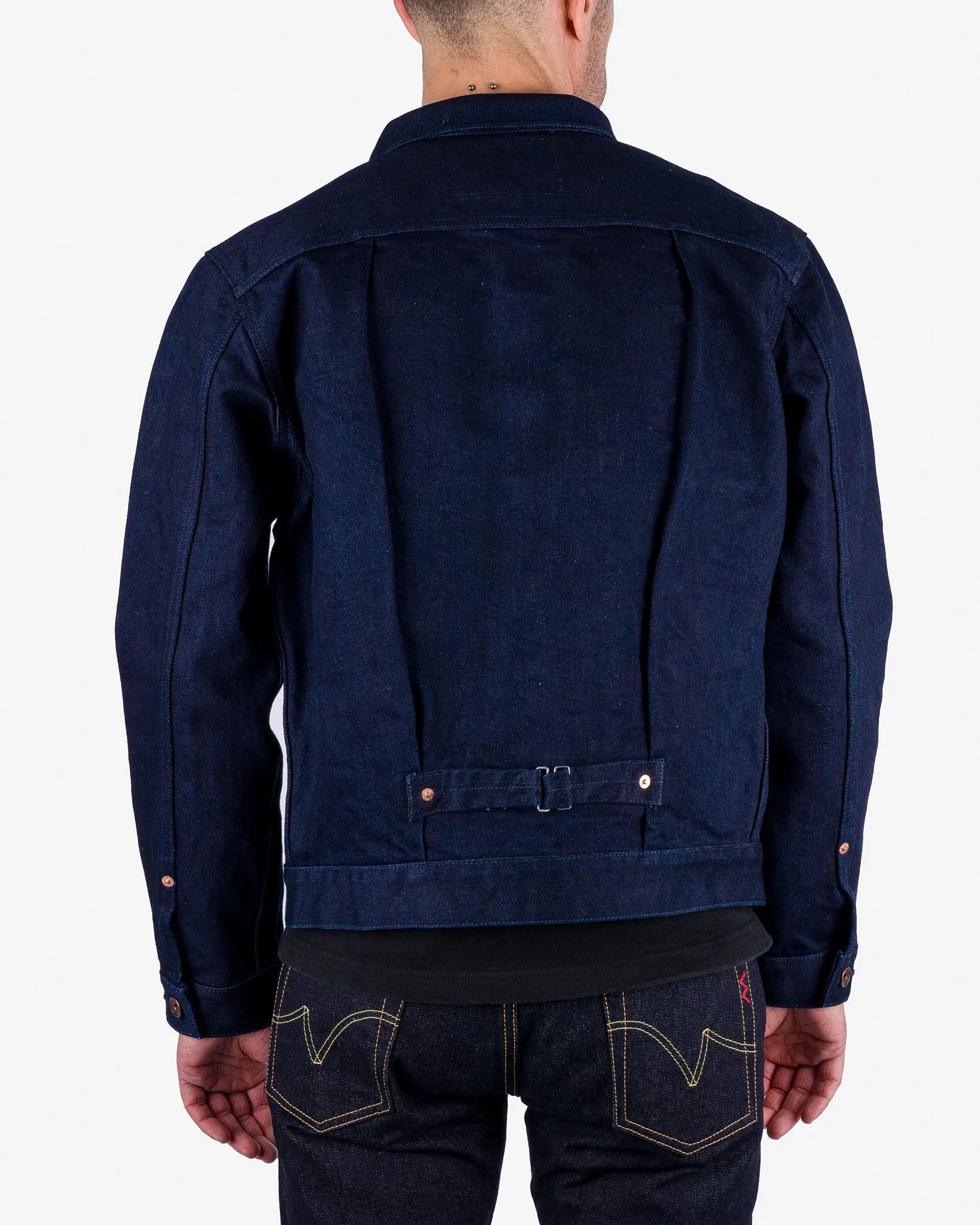 19oz Selvedge Denim Type I Jacket - Indigo/Grey