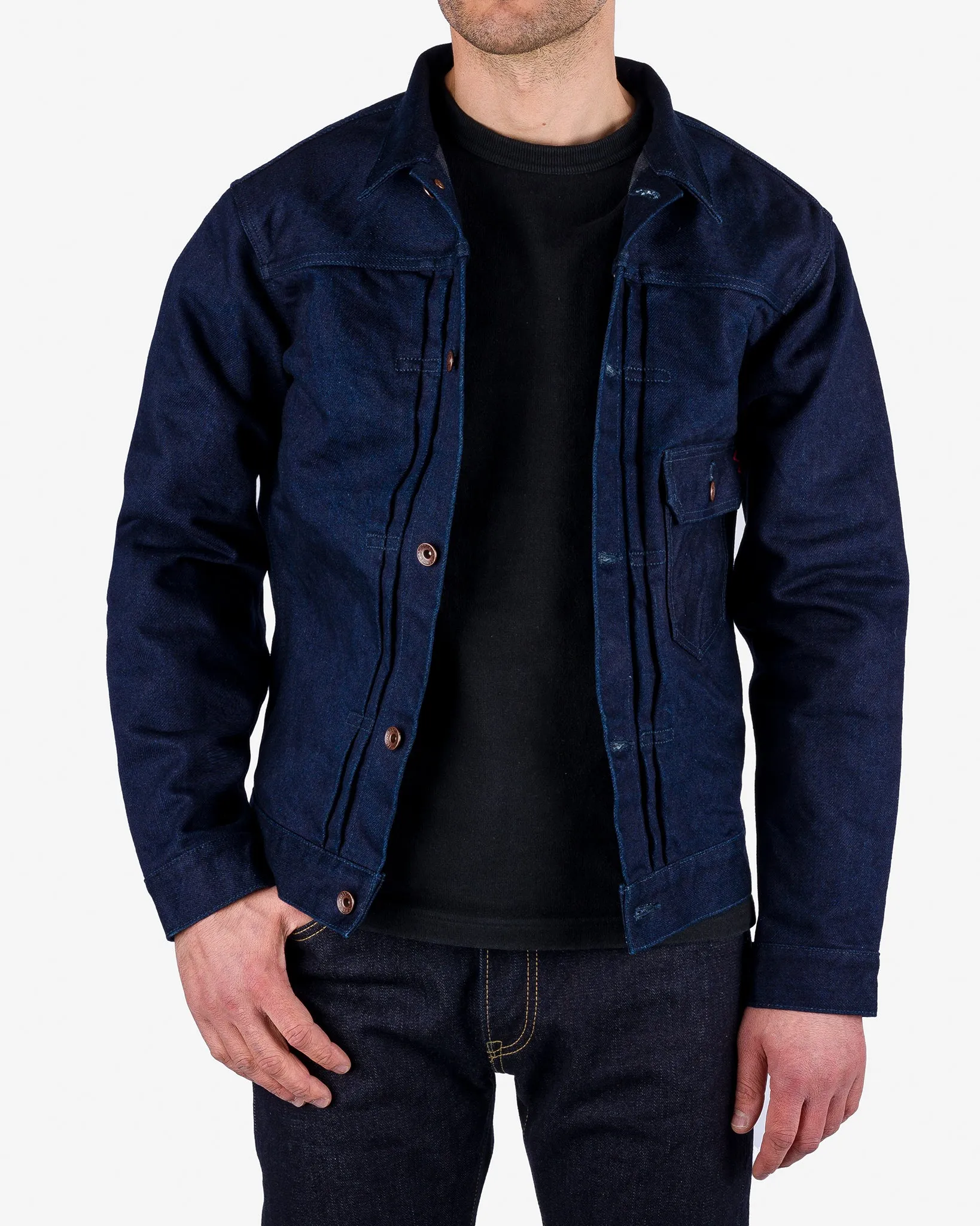 19oz Selvedge Denim Type I Jacket - Indigo/Grey
