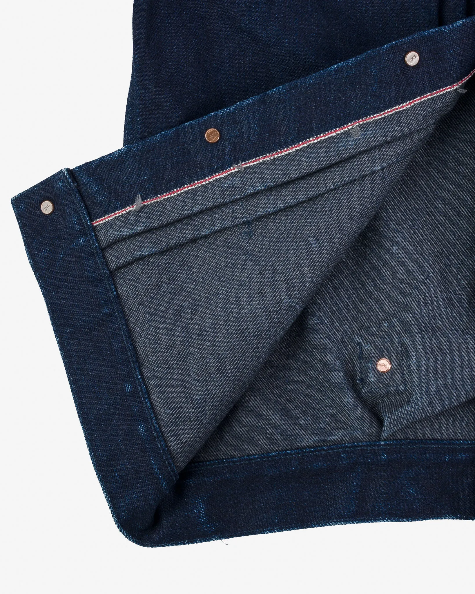 19oz Selvedge Denim Type I Jacket - Indigo/Grey