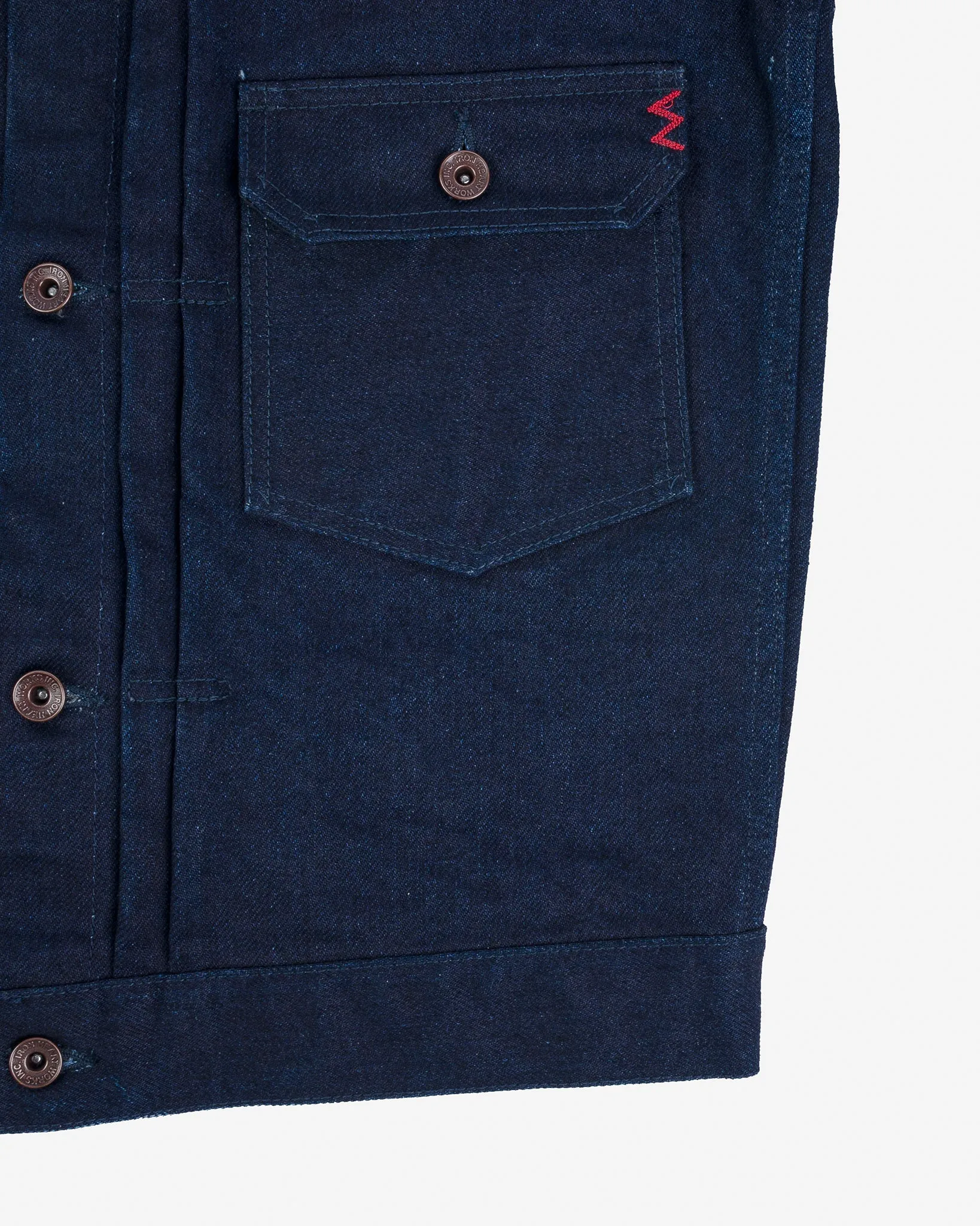 19oz Selvedge Denim Type I Jacket - Indigo/Grey
