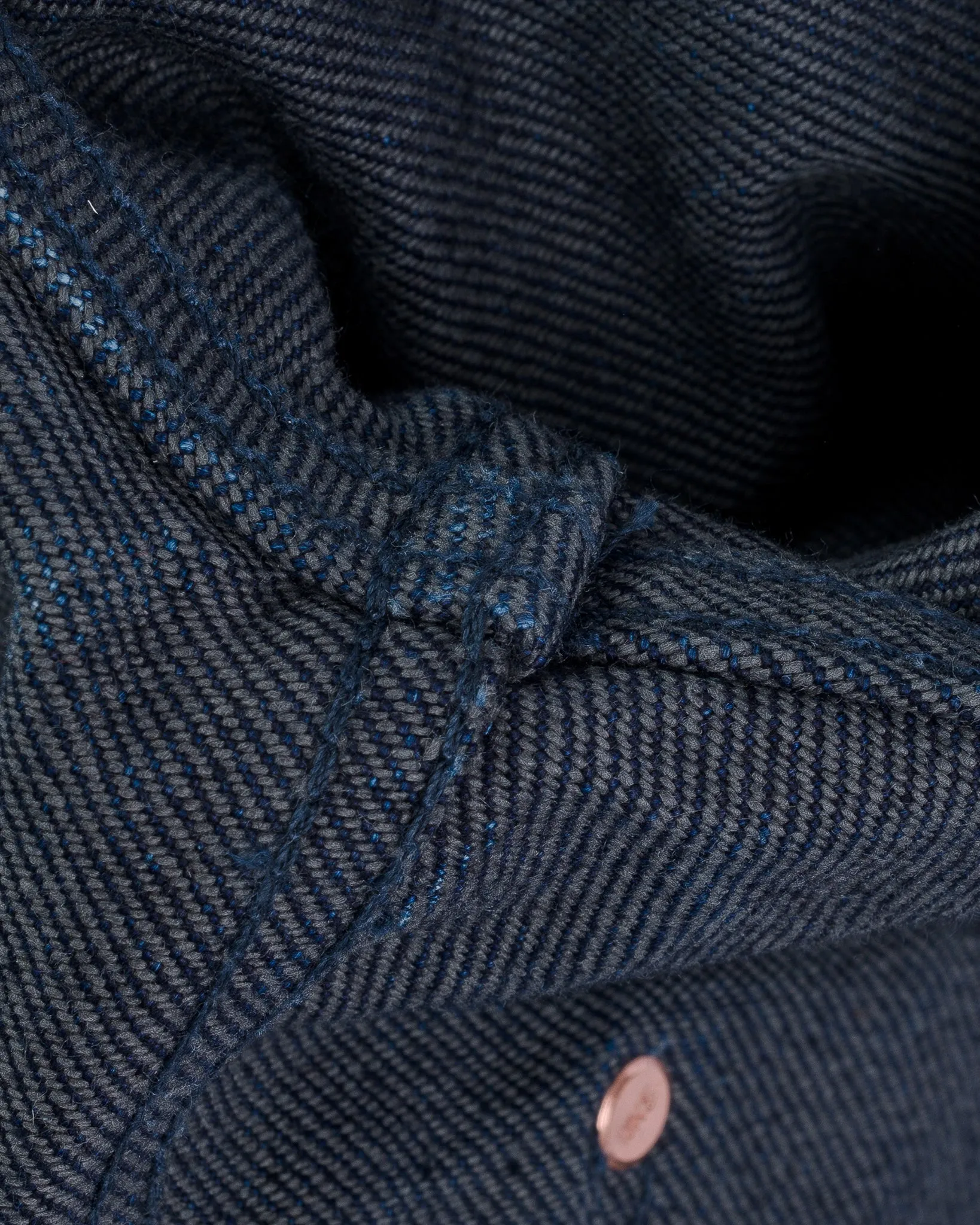 19oz Selvedge Denim Type I Jacket - Indigo/Grey