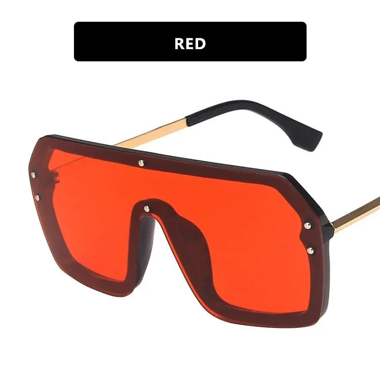 2021 Futuristic Leopard FF Sunglasses Women Oversized Glasses