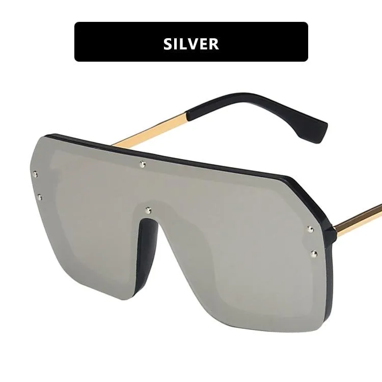 2021 Futuristic Leopard FF Sunglasses Women Oversized Glasses