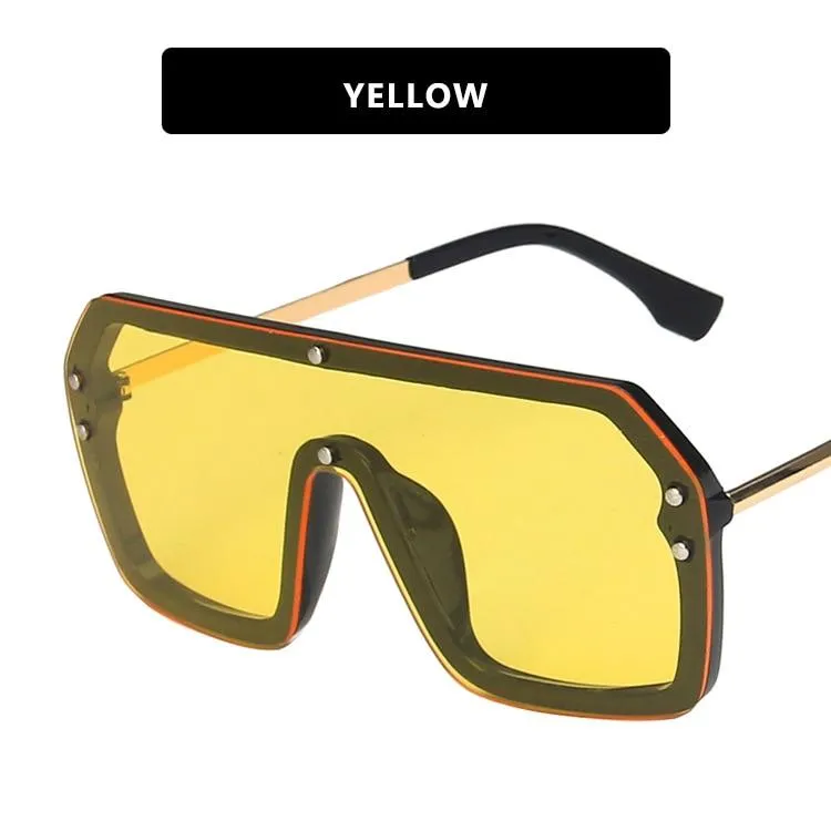 2021 Futuristic Leopard FF Sunglasses Women Oversized Glasses