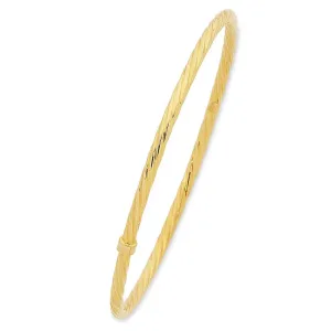 9ct Yellow Gold Twist Bangle