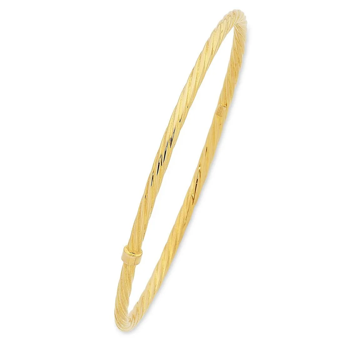 9ct Yellow Gold Twist Bangle