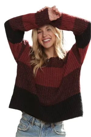 ADORA Long Sleeve Color Block Sweater