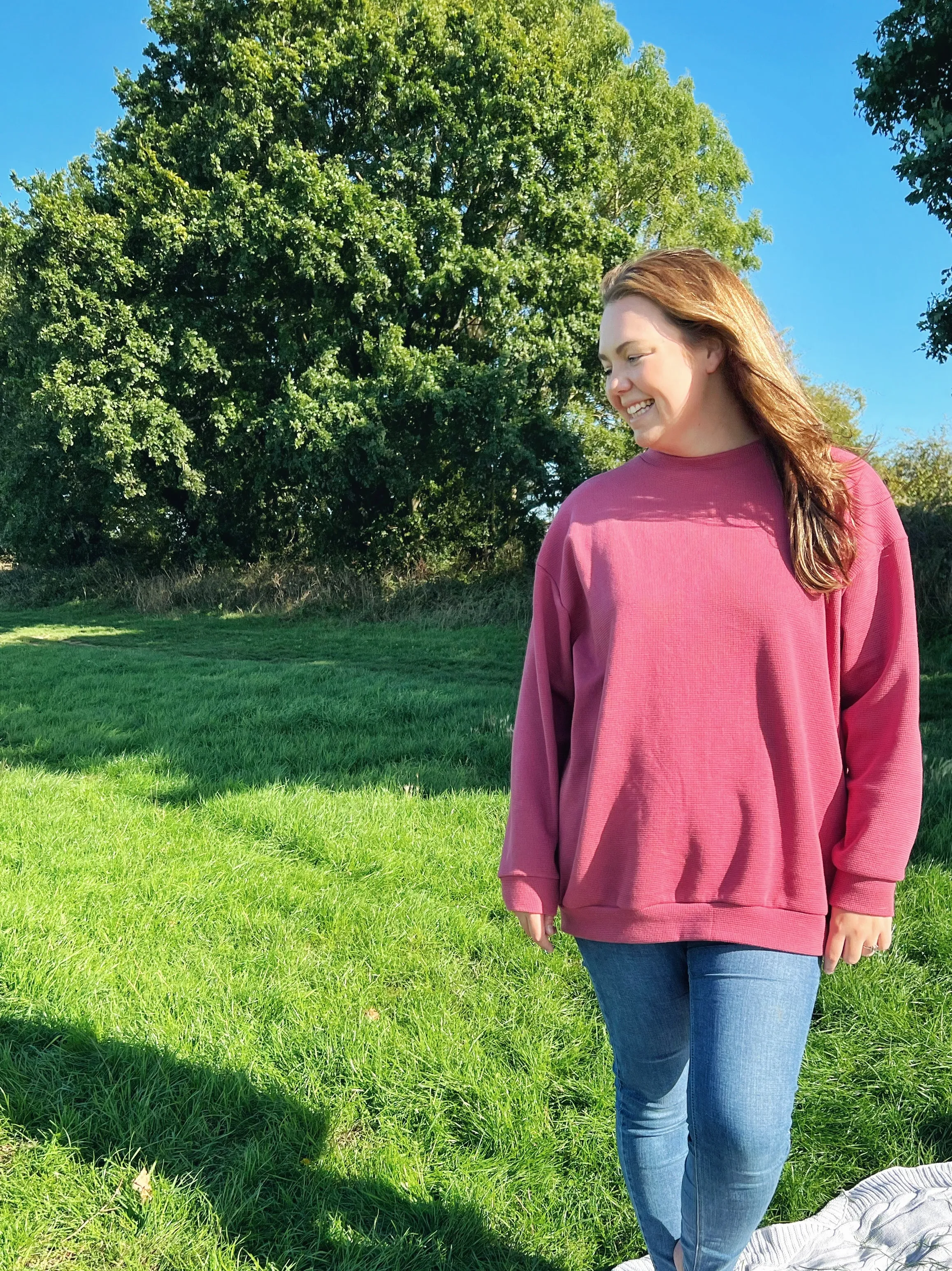 Adult Oversized Waffle Sweatshirt