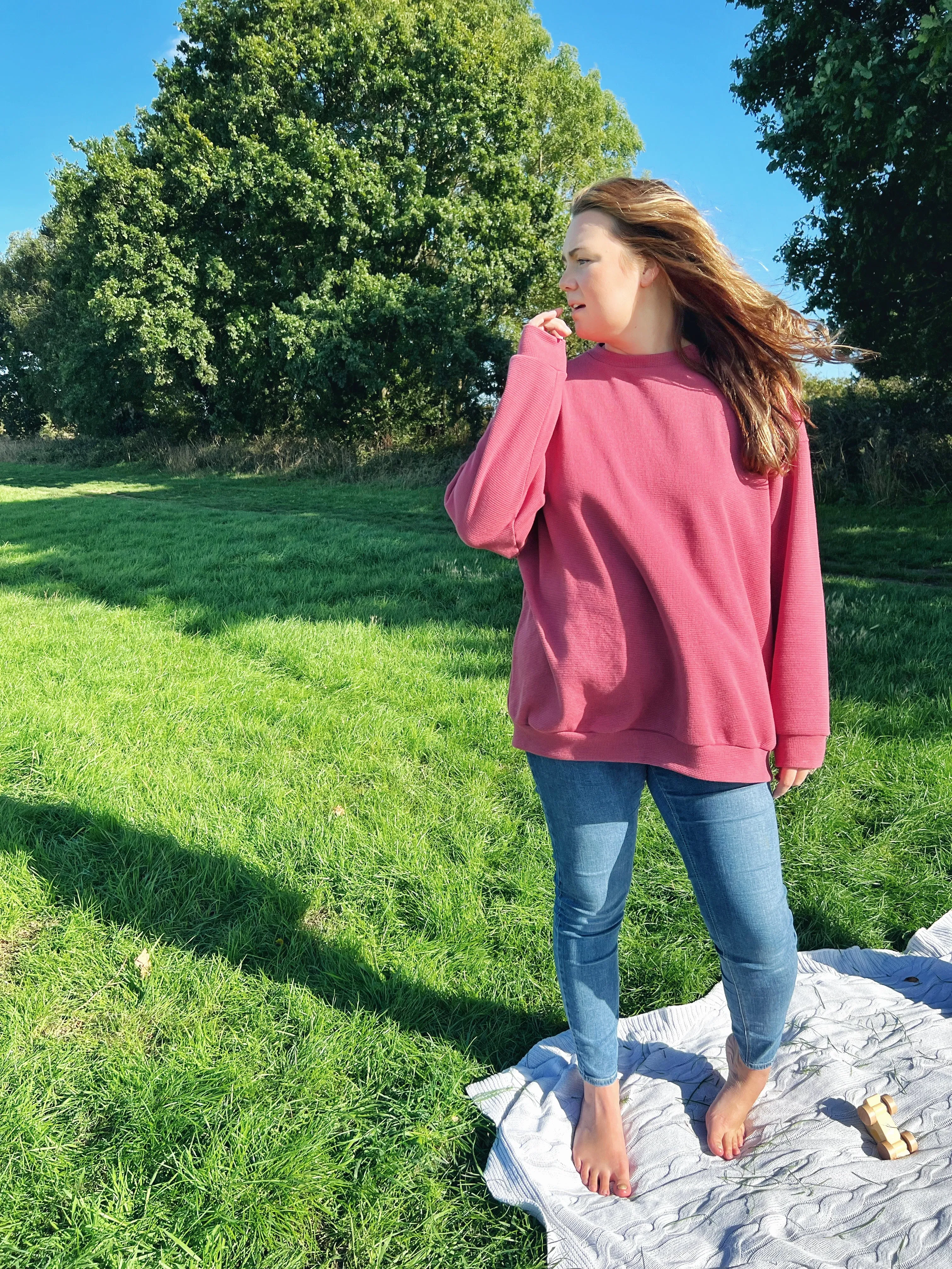 Adult Oversized Waffle Sweatshirt