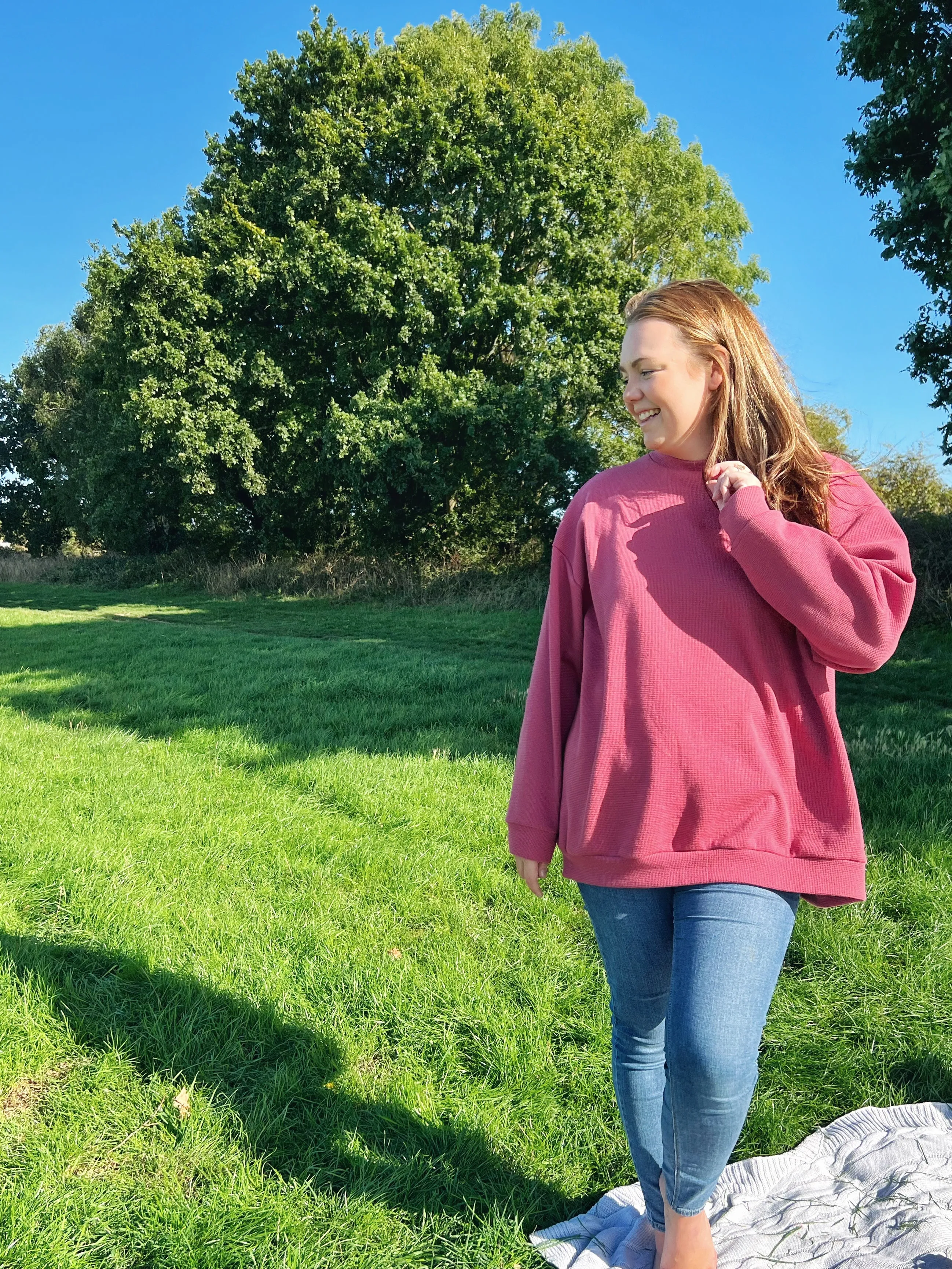 Adult Oversized Waffle Sweatshirt