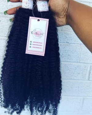 Afro Curly Textured I-Tip (125 tips) - Natural Color (Pre Order)
