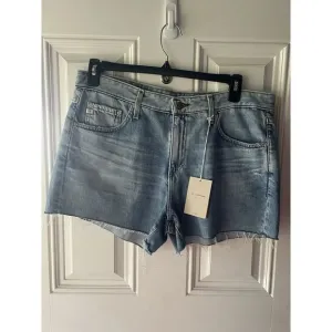 AG NWT Hailey High Waist Relaxed Denim Cutoff Shorts Size 32 Women’s