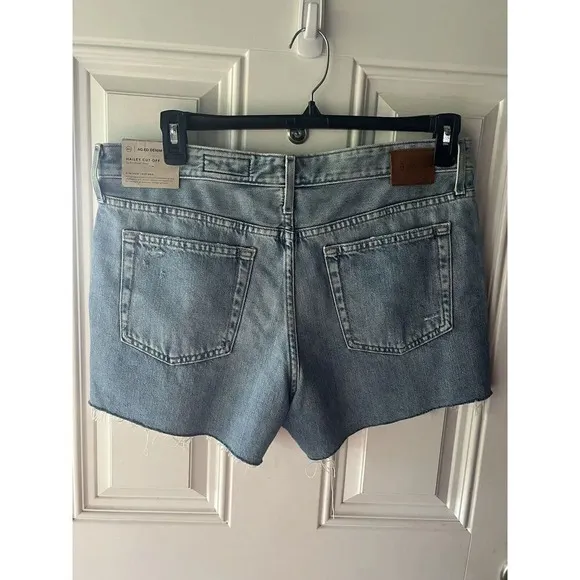 AG NWT Hailey High Waist Relaxed Denim Cutoff Shorts Size 32 Women’s