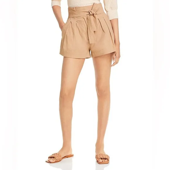 A.L.C Power stretch Linen Blend “Joelle” shorts. Black. Size 8. NWT