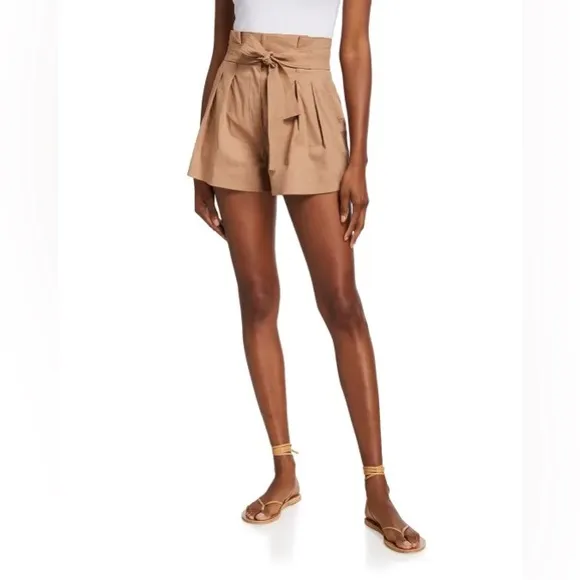 A.L.C Power stretch Linen Blend “Joelle” shorts. Black. Size 8. NWT