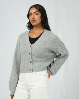 All About Eve Selena Knit Cardi - Grey Marle