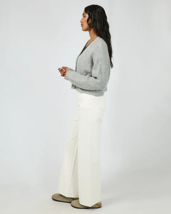 All About Eve Selena Knit Cardi - Grey Marle