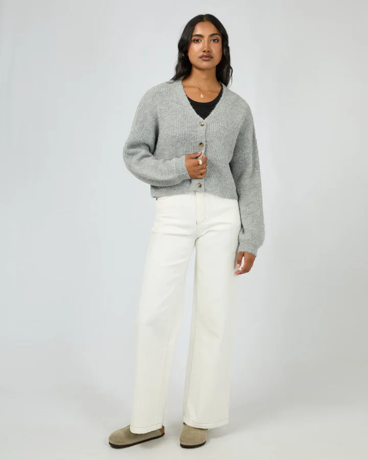 All About Eve Selena Knit Cardi - Grey Marle