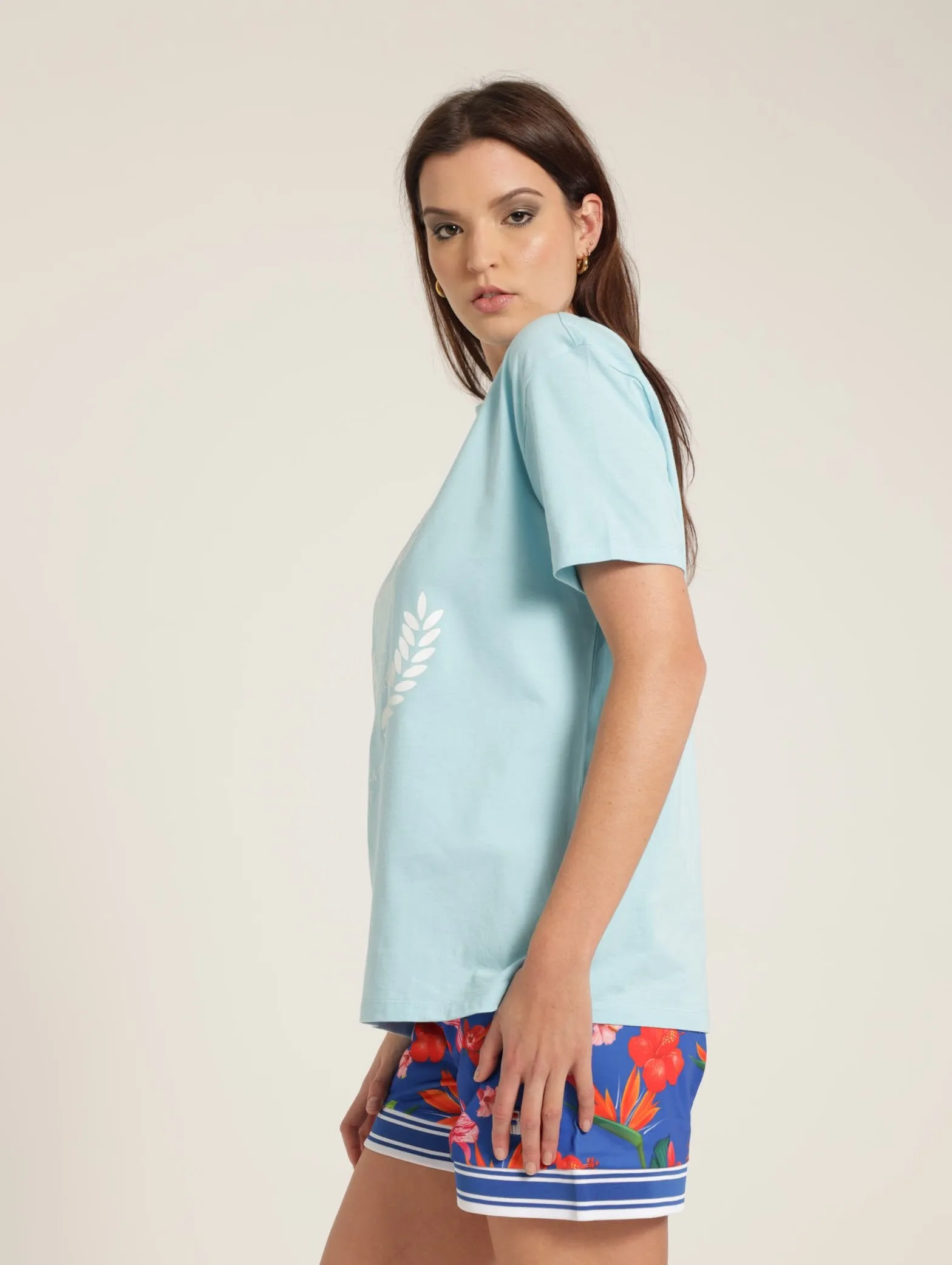 Amara Oversized Tee - Light Blue