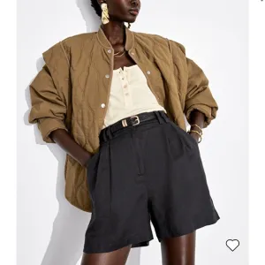 &amp; Other Stories - Relaxed Linen Shorts - Black - sz 6 / S