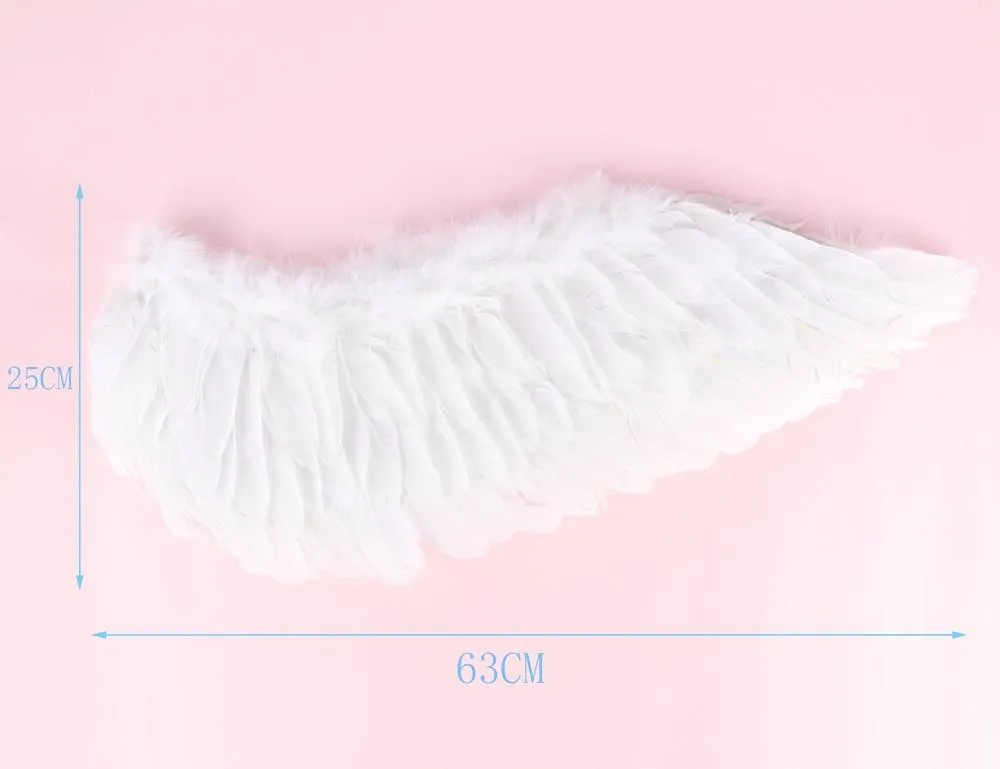 Angel Feather Wings Decoration White & Black Lace Sexy Bodysuit