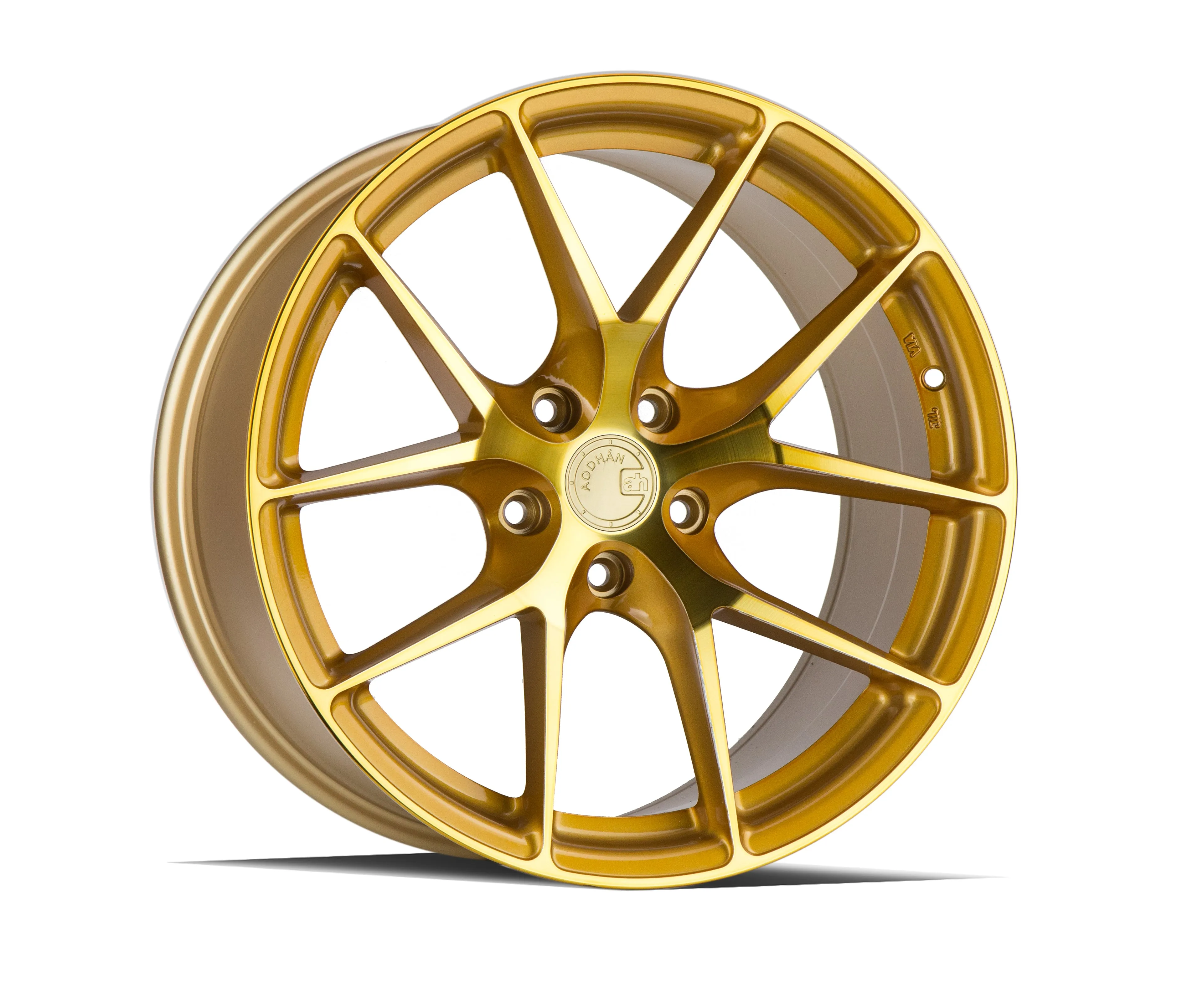 Aodhan LS007 19x8.5 5X120  35 Gold Machined Face