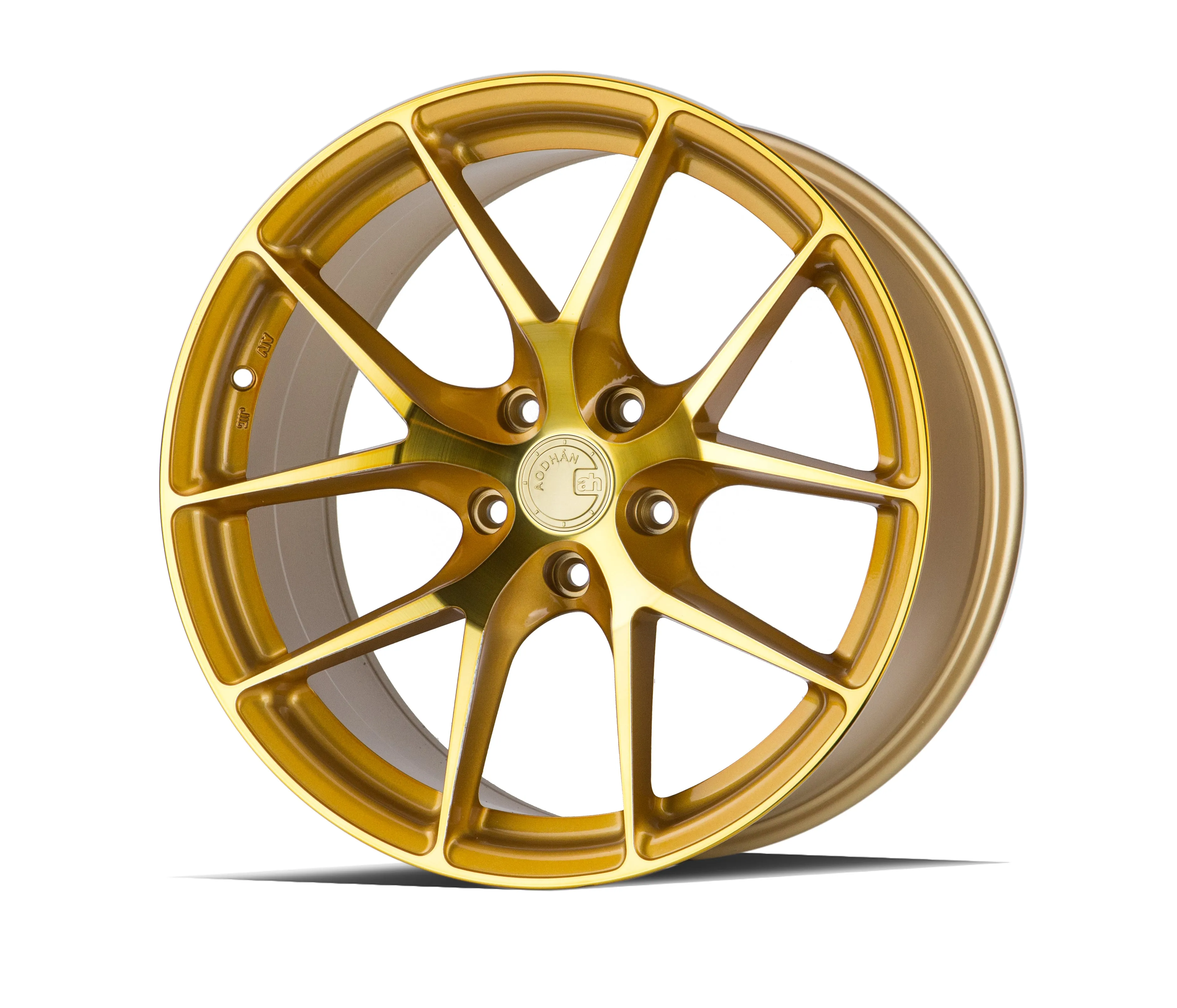 Aodhan LS007 19x8.5 5X120  35 Gold Machined Face