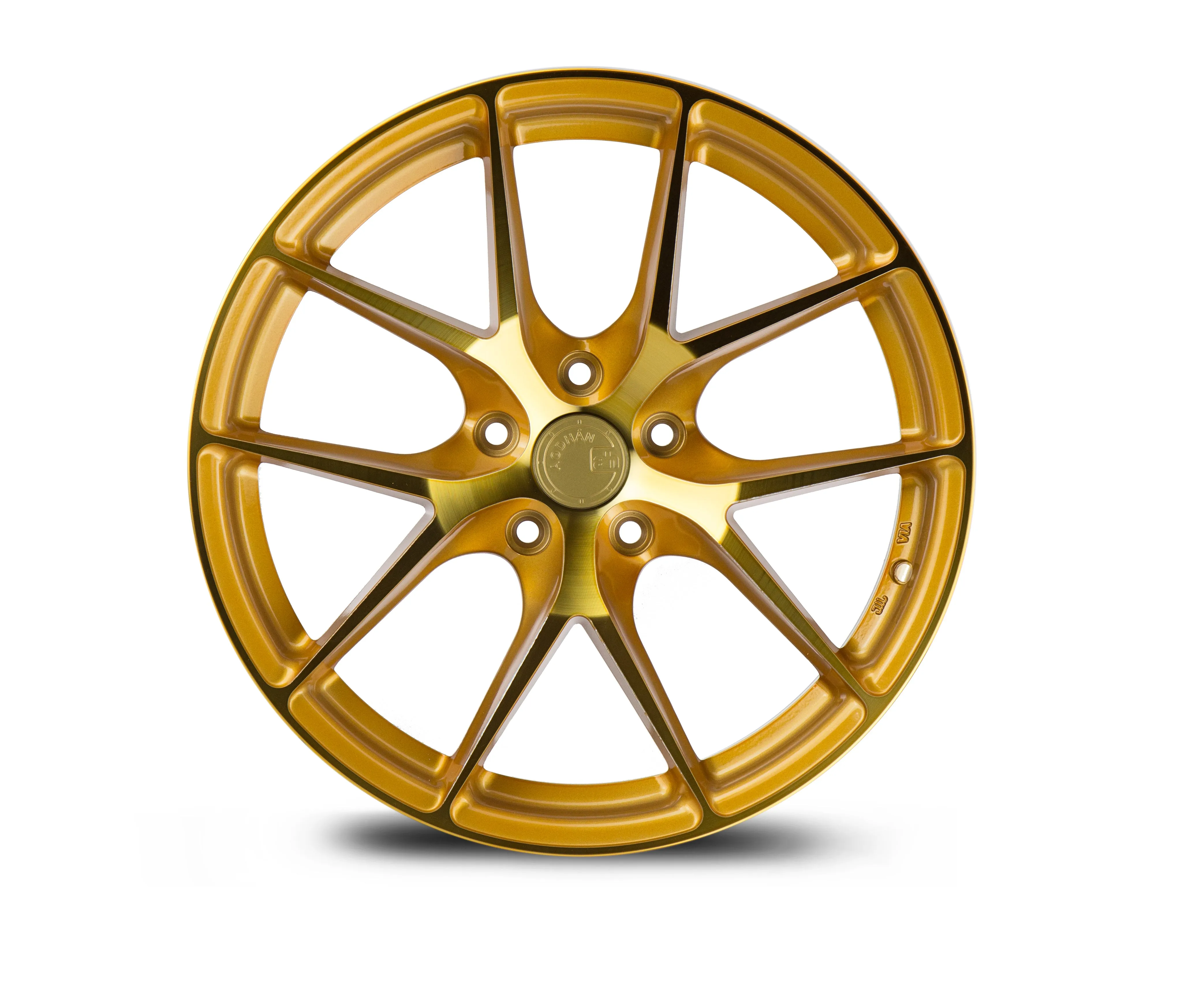 Aodhan LS007 19x8.5 5X120  35 Gold Machined Face