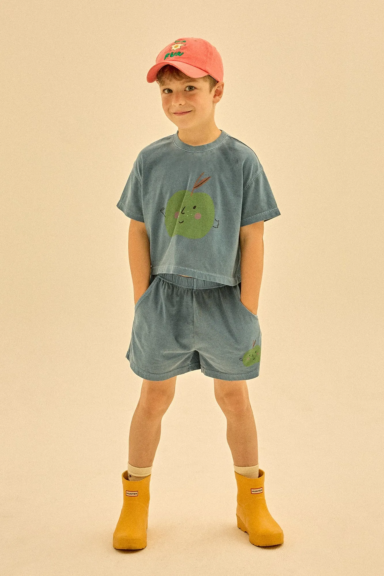 Apple Pigment Cropped Tee by Jelly Mallow