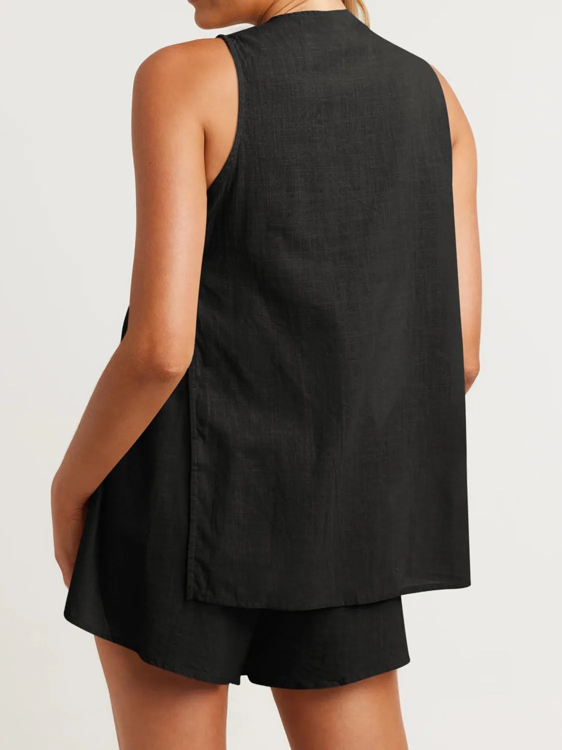 Aryan Button Up Top and Shorts Set