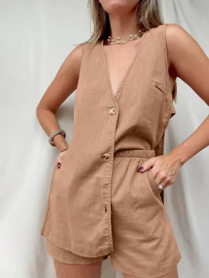 Aryan Button Up Top and Shorts Set