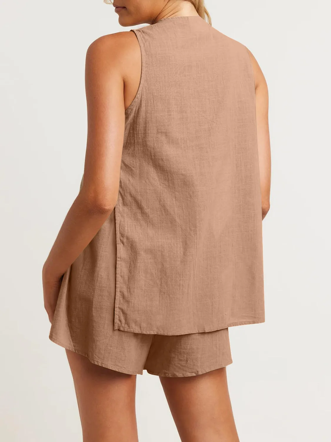 Aryan Button Up Top and Shorts Set