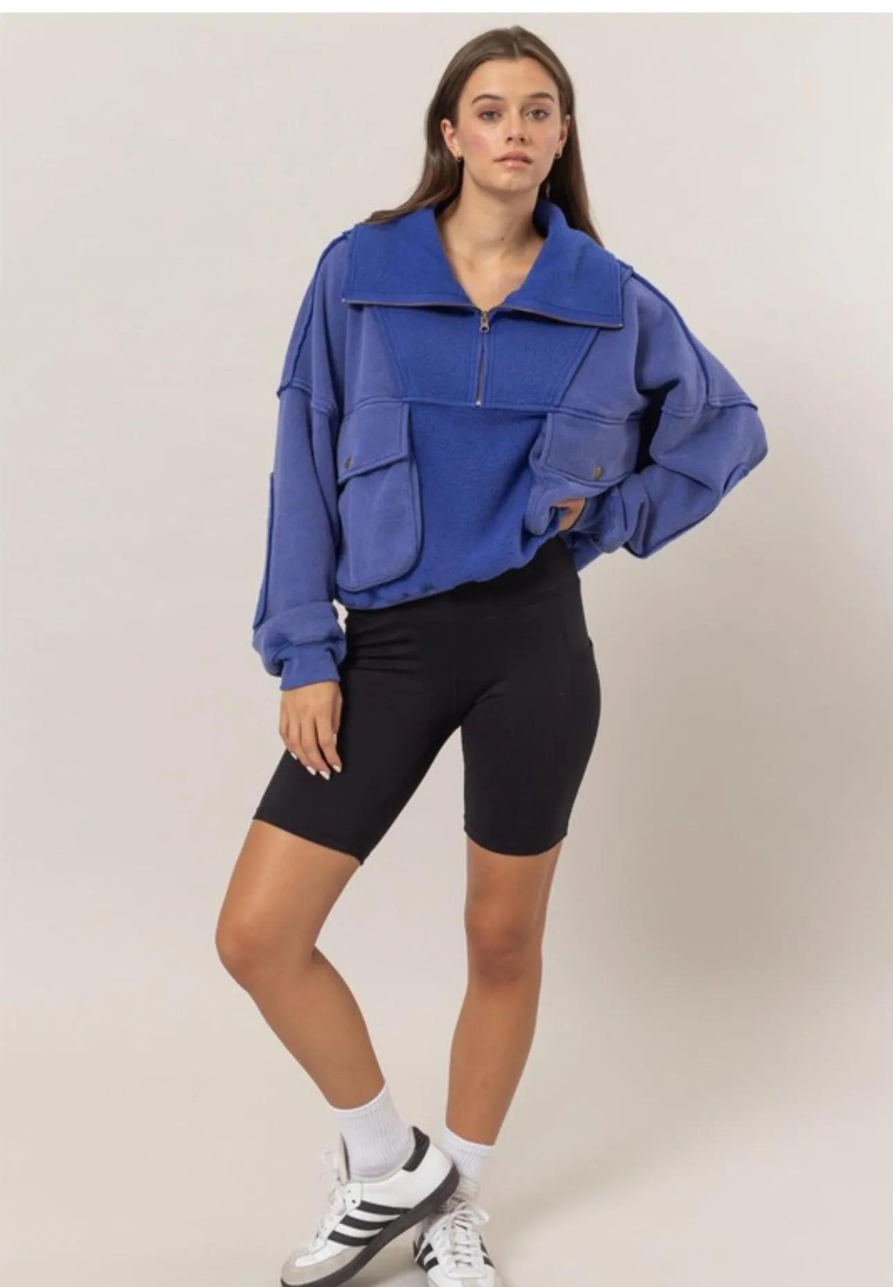 Ashtyn- Oversized Mineral Washed Sweatshirt