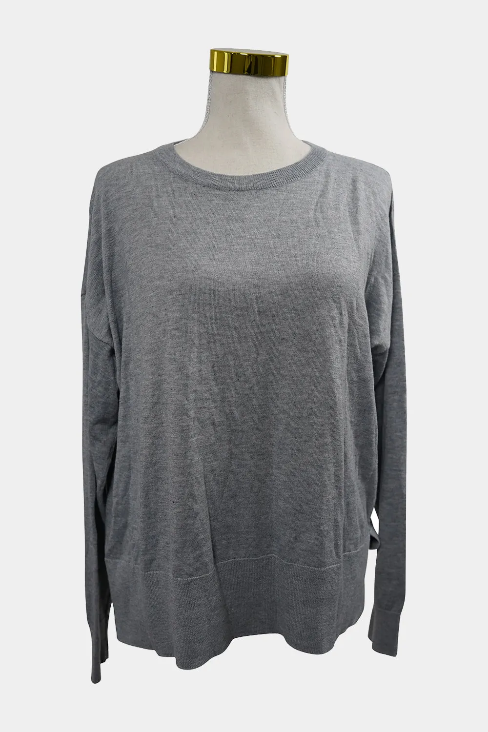 Atmos & Here Grey Light Knit Sweater